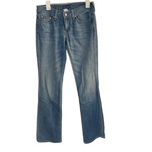 Martin + Osa Bootcut Light Wash Blue Denim Jeans Sz 28 Long‎